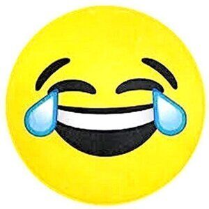 iScream "Happy Tears" Emoji Floor Rug/Mat